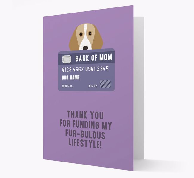 'Bank of Mom' - Personalised {breedFullName} Card